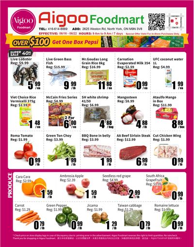 Aigoo Foodmart Flyer June 16 to 22