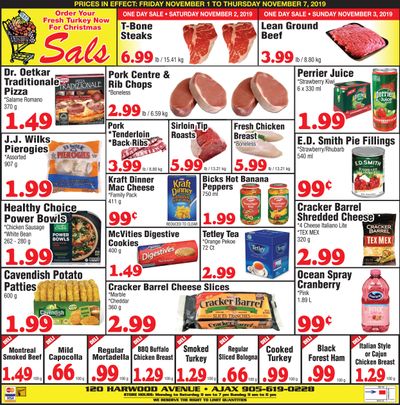 Sal's Grocery Flyer November 1 to 7