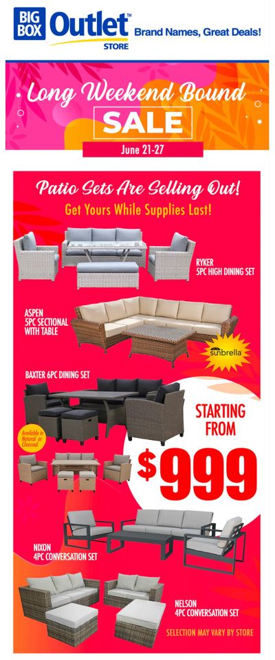 Big Box Outlet Store Flyer June 21 to 27