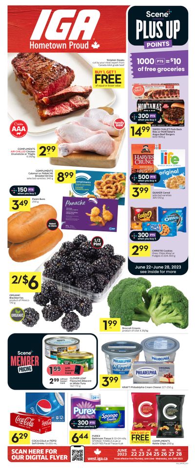 IGA (West) Flyer June 22 to 28