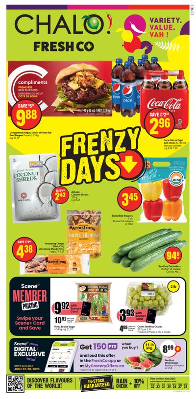 Chalo! FreshCo (West) Flyer June 22 to 28
