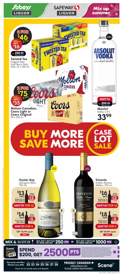 Sobeys/Safeway (AB) Liquor Flyer June 22 to 28