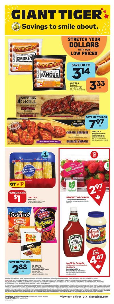 Giant Tiger (ON) Flyer June 21 to 27