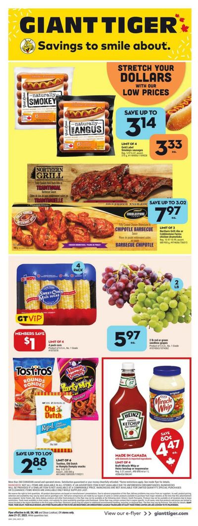 Giant Tiger (West) Flyer June 21 to 27