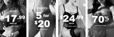 La Senza Canada Sale Event: Bras Starting at $17.99, Panties 5 for $20, Swimwear up to 70% off + More