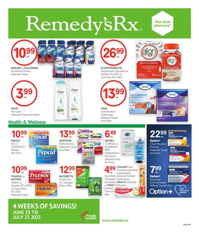 Remedy's RX Monthly Flyer June 23 to July 27