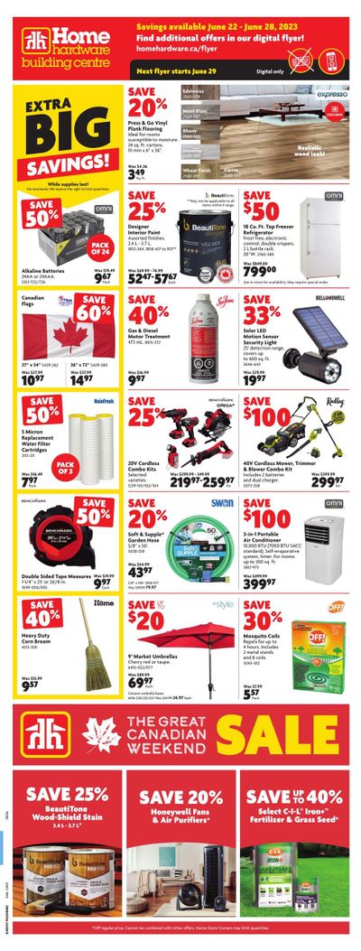 Home Hardware Building Centre (ON) Flyer June 22 to 28