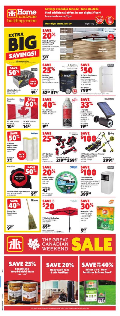 Home Hardware Building Centre (AB) Flyer June 22 to 28