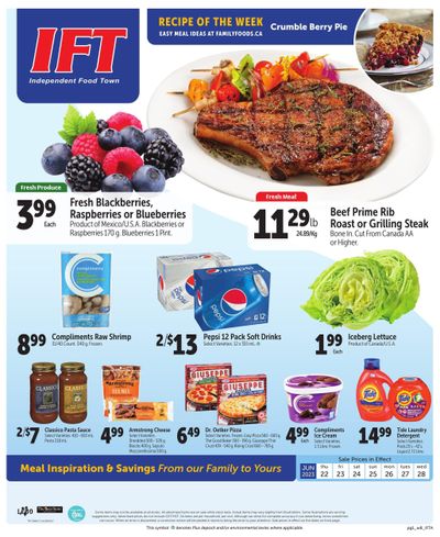 IFT Independent Food Town Flyer June 22 to 28