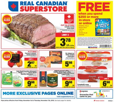 Real Canadian Superstore (West) Flyer November 1 to 7