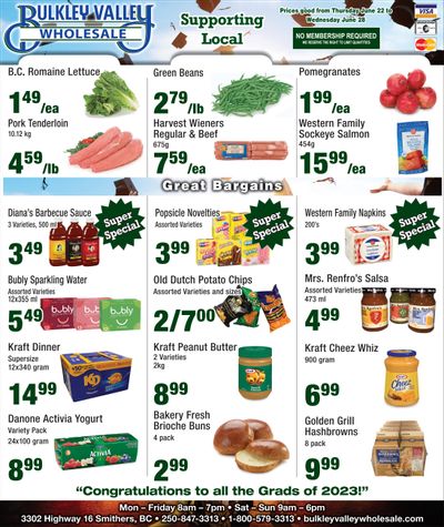 Bulkley Valley Wholesale Flyer June 22 to 28