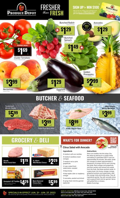 Produce Depot Flyer June 21 to 27