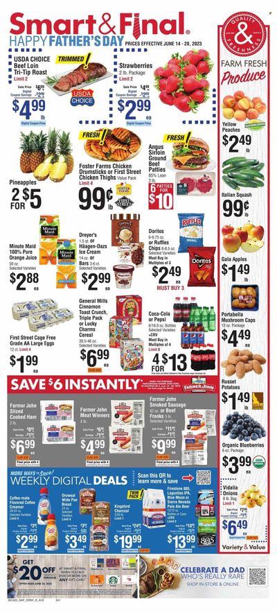 Smart & Final (CA) Weekly Ad Flyer Specials June 14 to June 20, 2023 Smart & Final (CA) Weekly Ad Flyer Specials June 14 to June 20, 2023