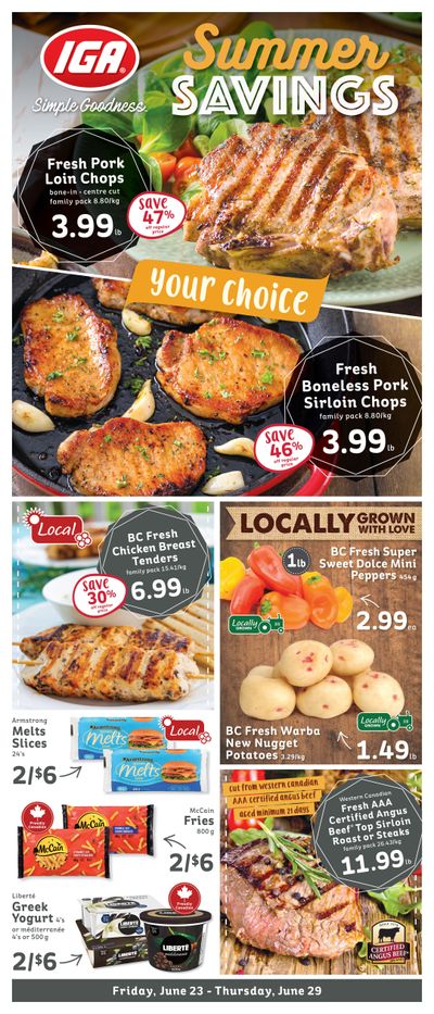 IGA Stores of BC Flyer June 23 to 29