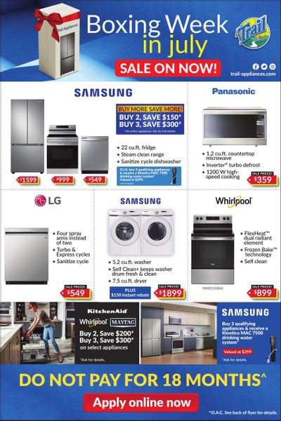 Trail Appliances (AB & SK) Flyer June 22 to July 12