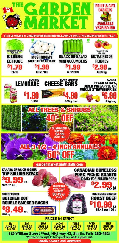 The Garden Market Flyer June 23 to 29