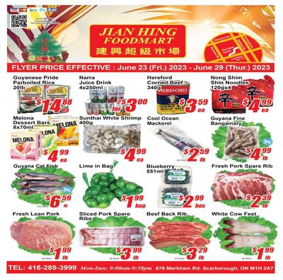 Jian Hing Foodmart (Scarborough) Flyer June 23 to 29