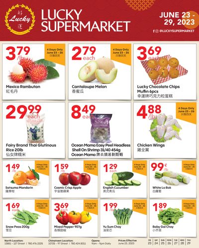 Lucky Supermarket (Edmonton) Flyer June 23 to 29