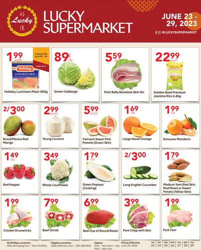 Lucky Supermarket (Winnipeg) Flyer June 23 to 29
