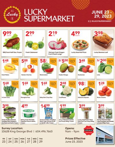 Lucky Supermarket (Surrey) Flyer June 23 to 29