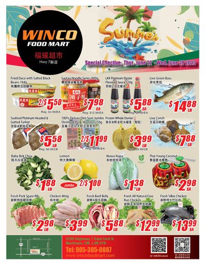 WinCo Food Mart (HWY 7) Flyer June 22 to 28
