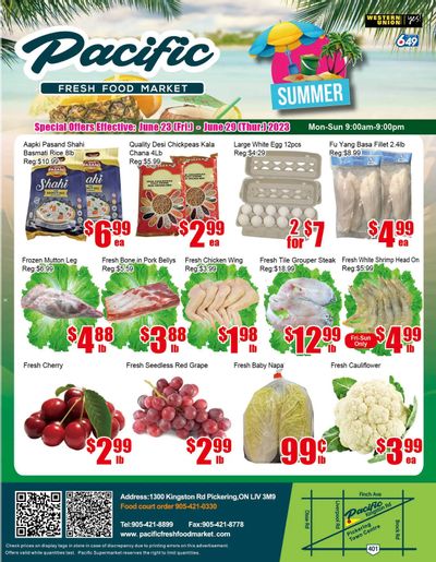 Pacific Fresh Food Market (Pickering) Flyer June 23 to 29