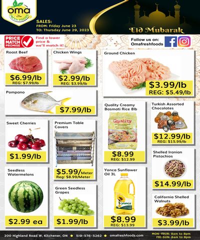 Oma Fresh Foods Flyer June 23 to 29
