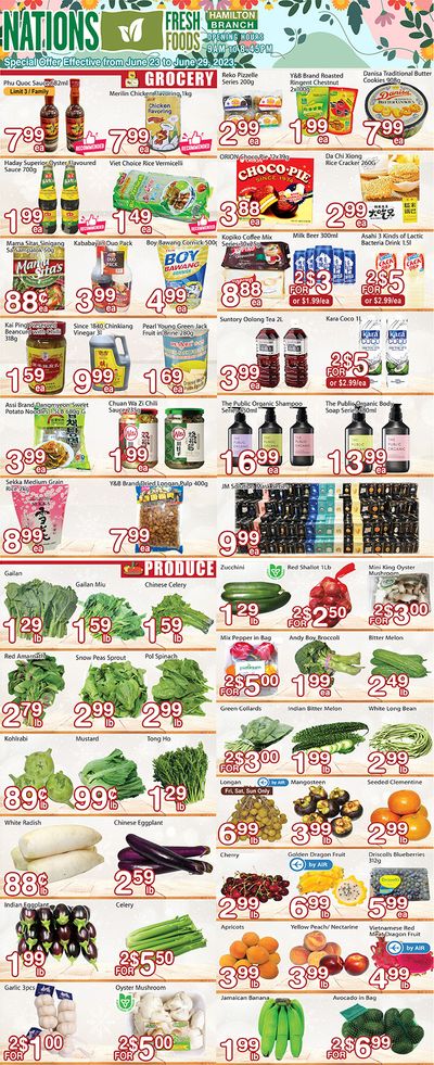 Nations Fresh Foods (Hamilton) Flyer June 23 to 29