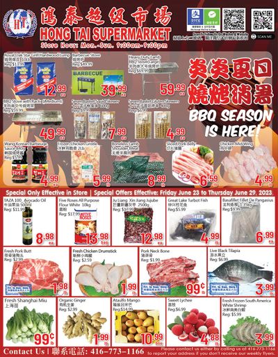 Hong Tai Supermarket Flyer June 23 to 29
