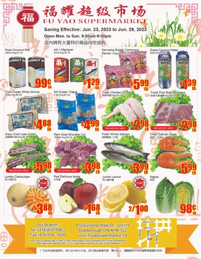 Fu Yao Supermarket Flyer June 23 to 29