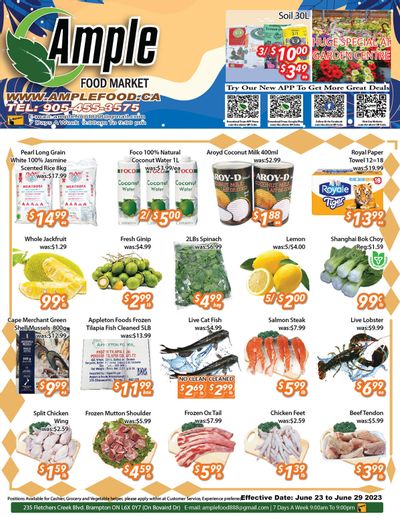 Ample Food Market (Brampton) Flyer June 23 to 29