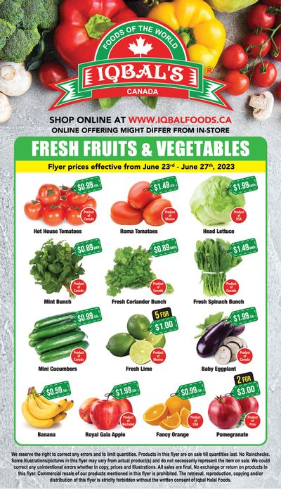 Iqbal Foods Flyer June 23 to 27