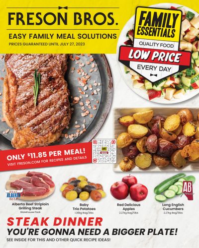Freson Bros. Family Essentials Monthly Flyer June 30 to July 27