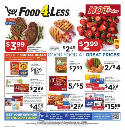 Food 4 Less (IL) Weekly Ad Flyer Specials June 21 to June 27, 2023