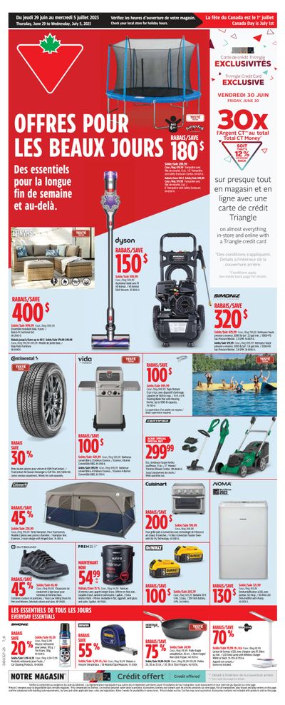 Canadian Tire (QC) Flyer June 29 to July 5