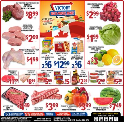 Victory Meat Market Flyer June 27 to July 1