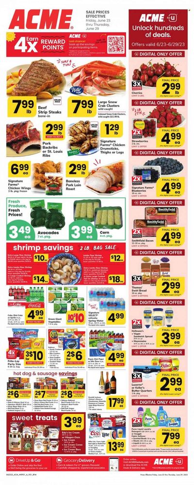 ACME (DE, MD, NJ, NY, PA) Weekly Ad Flyer Specials June 23 to June 29, 2023