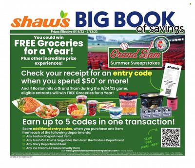 Shaw’s (MA, ME, NH, RI, VT) Weekly Ad Flyer Specials June 14 to July 13, 2023