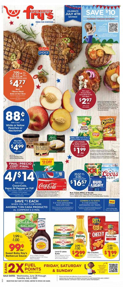 Fry’s (AZ) Weekly Ad Flyer Specials June 28 to July 4, 2023