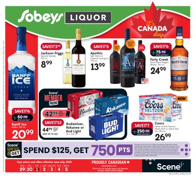 Sobeys (SK) Liquor Flyer June 29 to July 5