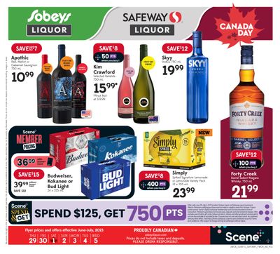 Sobeys/Safeway (AB) Liquor Flyer June 29 to July 5