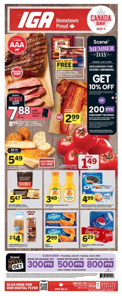 IGA (SK, MB & ON) Flyer June 29 to July 5