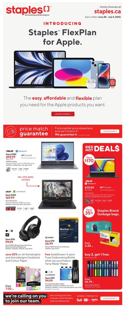 Staples Flyer June 28 to July 4