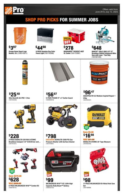 Home Depot Pro Flyer June 29 to July 12