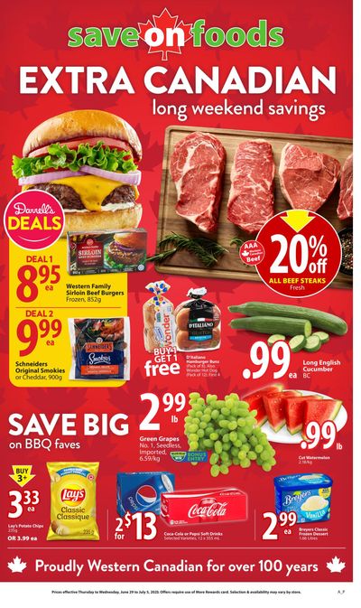 Save On Foods (BC) Flyer June 29 to July 5