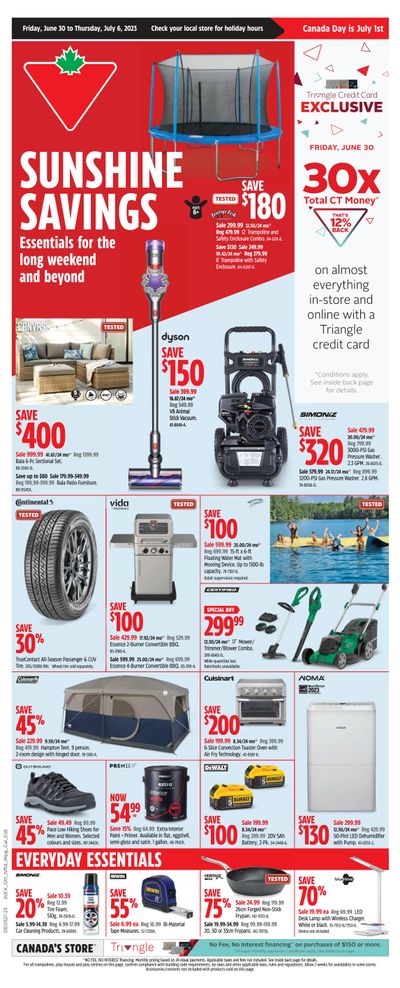 Canadian Tire (Atlantic) Flyer June 30 to July 6