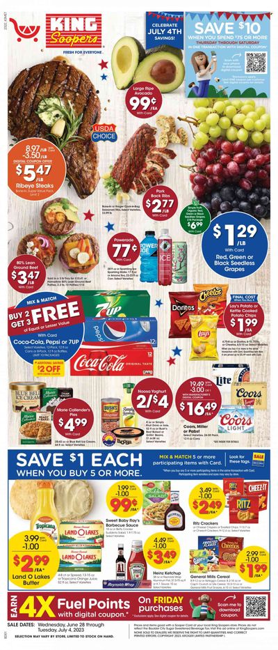 King Soopers (CO) Weekly Ad Flyer Specials June 28 to July 4, 2023