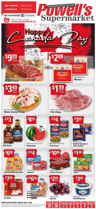 Powell's Supermarket Flyer June 29 to July 5
