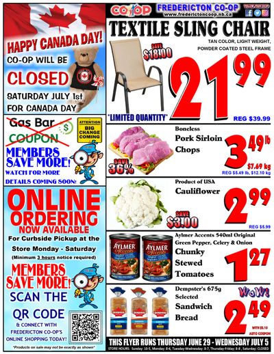 Fredericton Co-op Flyer June 29 to July 5