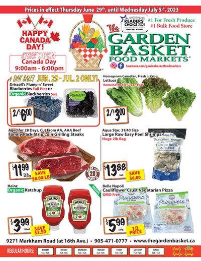 The Garden Basket Flyer June 29 to July 5